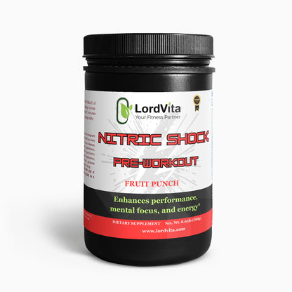 Nitric Shock Pre-Workout Powder (Fruit Punch)