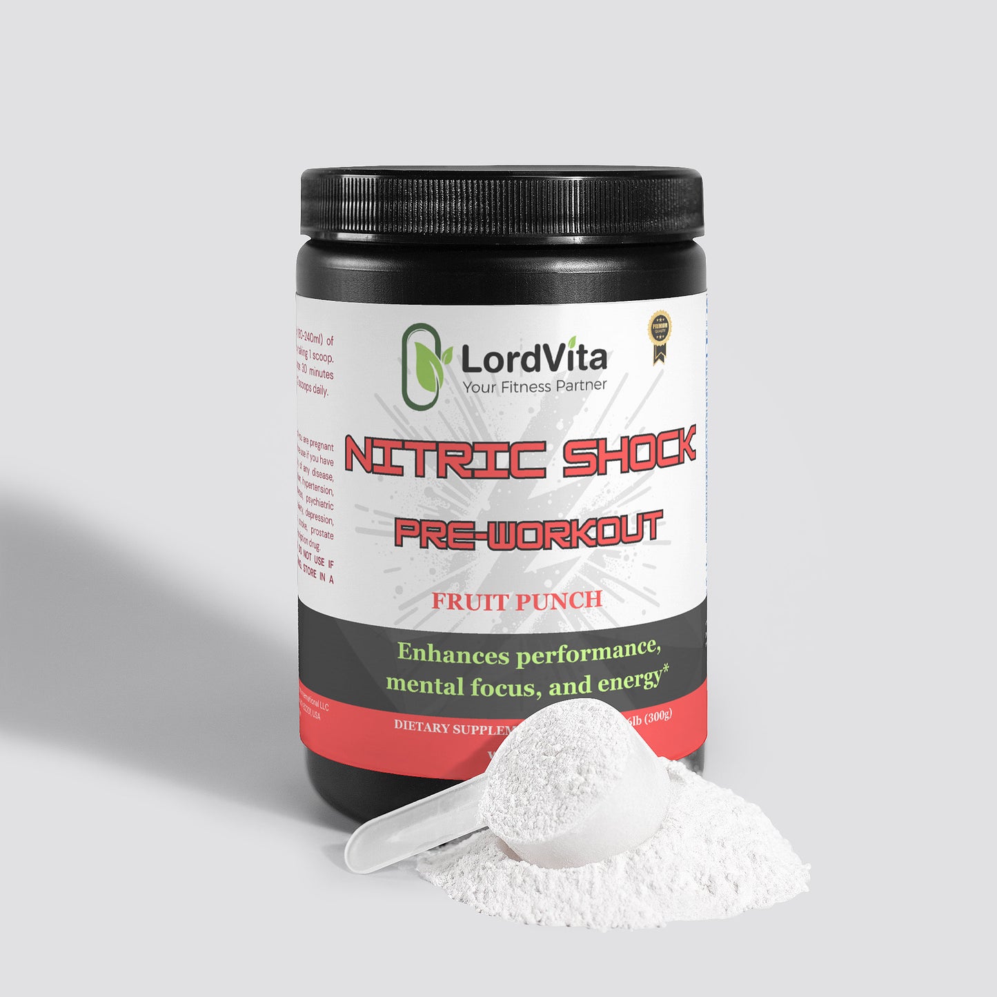 Nitric Shock Pre-Workout Powder (Fruit Punch)