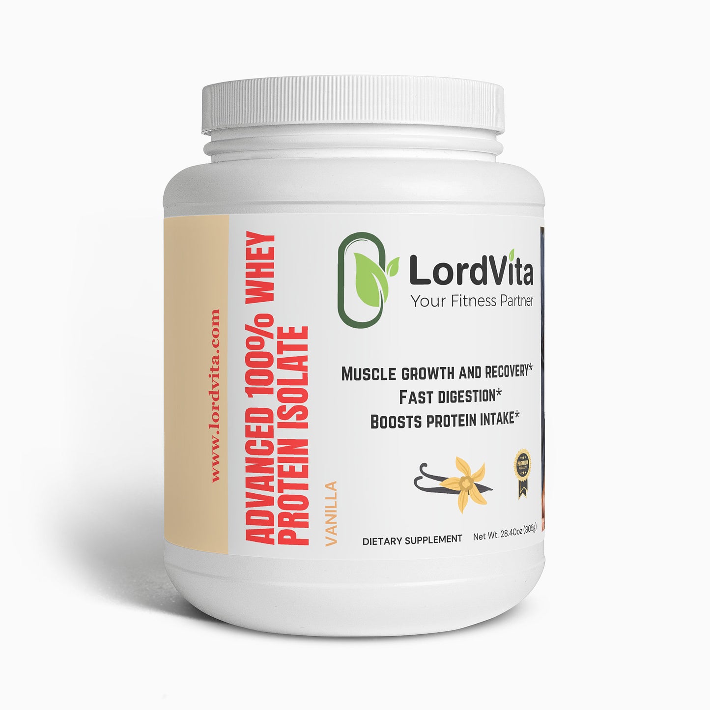 Advanced 100% Whey Protein Isolate (Vanilla)